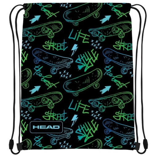 WEB Torba za fizičko AD1 Skate Lifestyle 24.Head 507024026 crnozelena