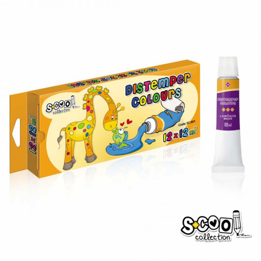 Tempere S-COOL - Distemper colours 1-12 12ml
