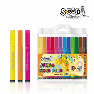 Flomasteri S-COOL - Jumbo PVC 1-12