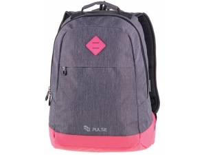 Ranac za tinejdžere PULSE - BICOLOR TAMNO SIVO-PINK