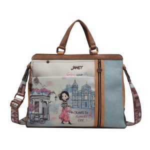 TAŠNA DAMSKA JANET FLOWERY CITY J-020B 41*6.5*31 - Img 1