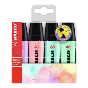 Text marker Stabilo Boss 70-2 original pastel set 1-4