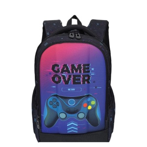 RANAC OJAÈANA LEÐA SA ÈVRSTIM PREDNJIM DŽEPOM GAME OVER 40x29x14cm SC3371