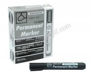 Marker permanent crni CJ-800 kosi vrh