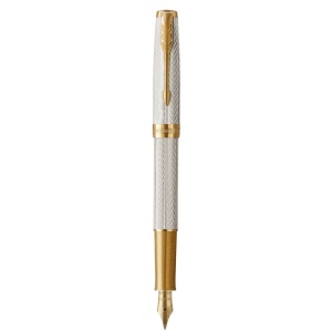 Naliv pero Parker Royal Sonet Silver SE GT 18K M