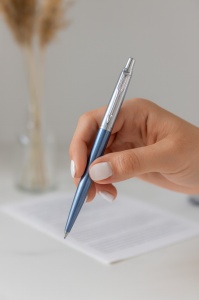 Hemijska olovka Parker Royal Jotter Waterloo Blue CT - Img 2