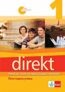 Nemački jezik Direkt 1, udžbenik i radna sveska za 1. razred gimnazije i srednje stručne škole ( peta godina učenja) +2 CD-a Klett