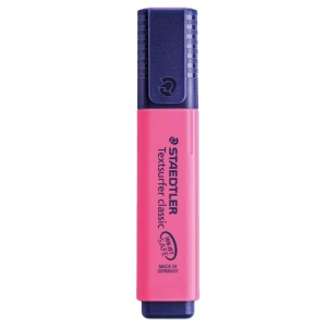 Tekst marker roze Staedtler