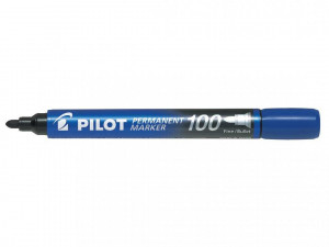 Marker permanent plavi 100 okrugli Pilot