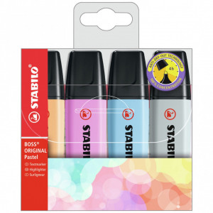 Text marker Stabilo Boss original pastel set 1-4