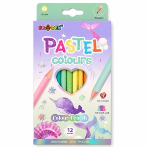 Drvene boje BRADEN pastel 1/12