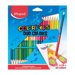 Drvene bojice MAPED - COLOR PEPS Duo 24/48