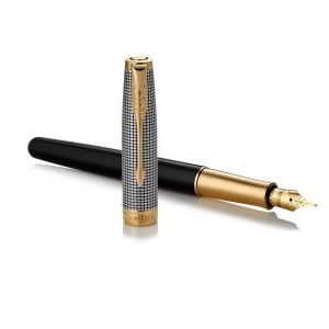Naliv pero Parker Royal Sonnet Black CH GT 18K F - Img 2