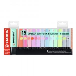 Text marker Stabilo Boss Pastel set 1-15