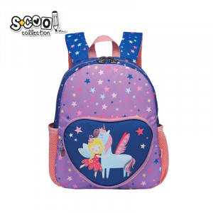 Ranac za vrtić S-COOL - UNICORN ljubičasto-roze - Img 1
