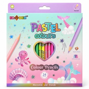 Drvene boje BRADEN pastel 1-24