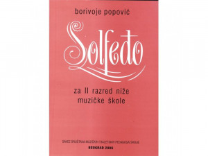 Solfeđo 2 - udžbenik za drugi razred muzičke škole - NOTA