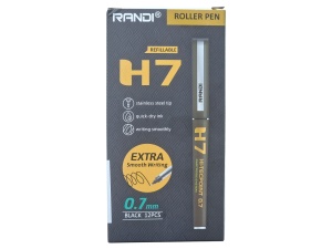 Gel olovka sa kapicom Randi 0.7 crna 1166 - Img 2