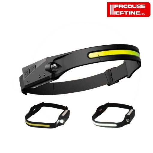 SET 2 x Lanterna OEM LED cu acumulator intern cu senzor miscare, 350 lumeni, camping, pescuit, service auto, incarcare USB Type C, waterproof, L99