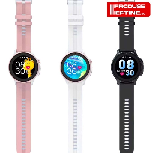 Smartwatch copii, GPS Tracker rezistent la apă, cu cartelă SIM, apel video 4G