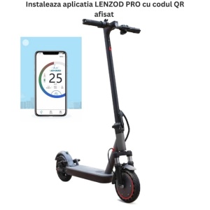 Trotinetă electrică SHARY , 350W, 35 km autonomie, pliabilă, roți 8.5" + CADOU borsetă impermeabilă și suport telefon - Img 6