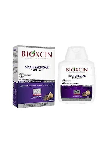 BIOXCIN Șampon pentru prevenirea căderii părului Black Garlic, 300 ml.