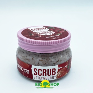 NANO ABSOLUTE Exfoliant Fata si Corp cu Capsuni 300 ml | Exfoliant Fata | Corp exfoliant | Față și corp și spa | Îngrijirea pielii | Peeling revigorant pentru bărbați și femei
