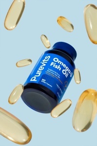 Omega-3 - Conținut Ridicat EPA & DHA 1000 mg – Ulei de Pește – 90 dapsule moi Purevits - Img 2