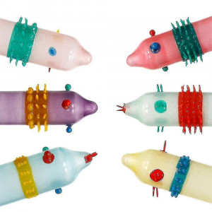 Set de 4 Prezervative Premium din Latex – cu Nervuri și Striații pentru Plăcere Intensificată - Img 4