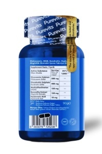 Glucosamine – Chondroitin – MSM – Boswellia – Acid Hialuronic – 60 Tablete Purevits - Img 3