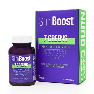 Pachet promo : 2x Capsule ( pastile ) pentru slabit Slim boost 7 Greens, 60 comprimate. - Img 2