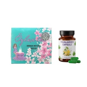 Pachet Promo : Ceai de slabit Ozlex Tea turcesc detox - cu aroma de fructe de padure 60 plicuri cu holograma + Capsule pentru slabit Mounjaroex 30 comprimate