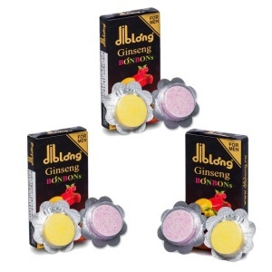 Diblong Ginseng Bonbons - supliment alimentar pentru bărbați, bomboane cu ingrediente naturale ce susțin sănătatea sexuală și funcția erectilă, 3 cutii x 2 buc