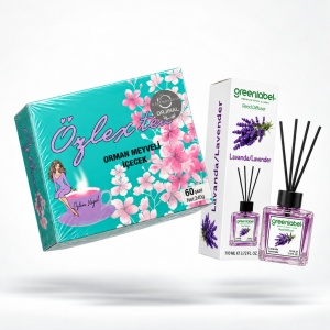 Ceai de slabit Ozlex Tea turcesc detox - cu aroma de fructe de padure 60 plicuri cu holograma + 1 Cadou Odorizant Greenlabel parfumat cu Lavanda