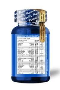 Green Factor Multivitamin Mineral Complex – Keratin – Acid Hialuronic – Acid Folic, 30 Tablete Purevits - Img 2