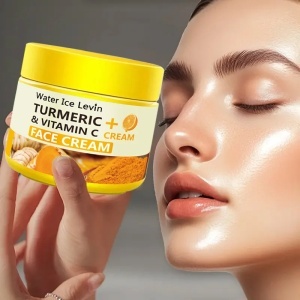 Cremă Antirid cu Turmeric și Vitamina C – Hidratare Intensă și Îngrijire Anti-Aging cu Colagen și Acid Hialuronic, 50g