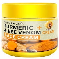 Cremă cu Turmeric și Venin de Albine, cu Colagen – Hidratant Facial pentru Hrănirea Intensă a Pielii Uscate și Aspre