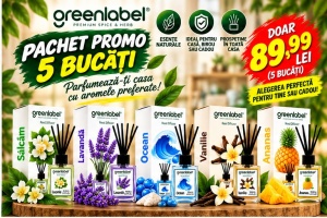 Pachet Promo: 5 Odorizante cameră cu bețișoare (arome mixte) 110ml – Greenlabel