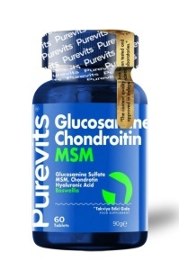 Glucosamine – Chondroitin – MSM – Boswellia – Acid Hialuronic – 60 Tablete Purevits