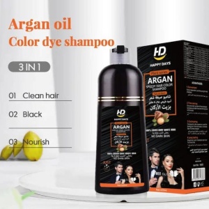Dexe Argan Sampon Pigment colorant fără amoniac Negru 420ml - Img 3