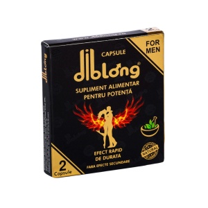 Capsule premium DIBLONG, pentru potenta, erectie, impotriva ejacularii, 100% natural, efect rapid si de lunga durata, 1 cutie x 2 buc - Img 1