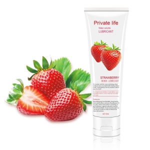 Lubrifiant pe bază de apă cu aromă de capsuni – Gel pentru întârzierea ejaculării și prelungirea actului sexual 60 ml - Img 2