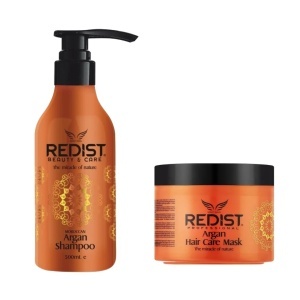 PACHET PROMO: 2 REDIST CU EXTRACT DE ARGAN (Sampon 500ML, Masca 475 ML)