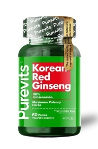 PUREVITS KOREAN RED GINSENG 500 mg – 60 Capsule Vegane