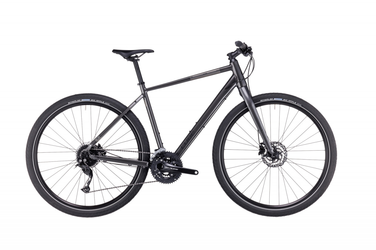 Bicicleta CUBE HYDE GRAPHITE BLACK Metalgrey Black 2023
