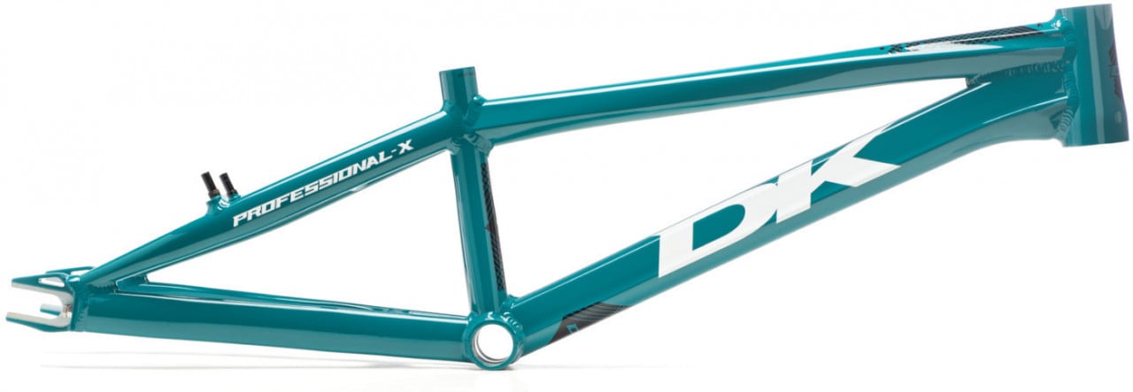 Cadru bicicleta BMX DK Professional X frame aluminiu blue green