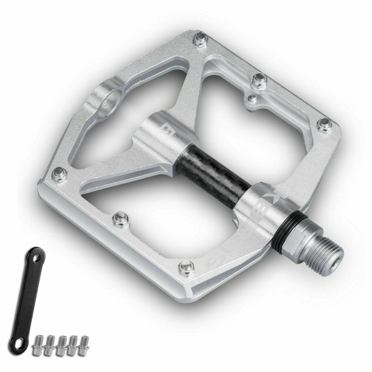 Pédales Aluminium BMX Cicli Bonin 9/16 – Route Et VTT, Taille 108 X 100 Mm, Argent, Durables