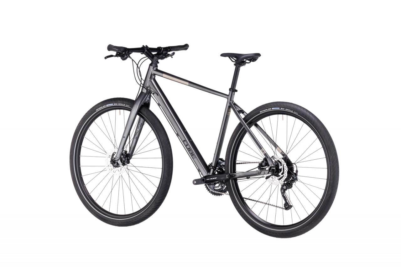 Bicicleta CUBE HYDE GRAPHITE BLACK Metalgrey Black 2023