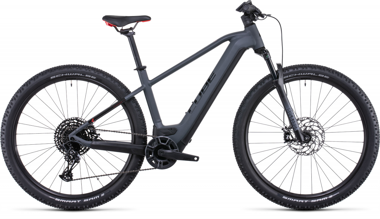 BICICLETA CUBE REACTION HYBRID EXC 750 29 Grey Red 2022