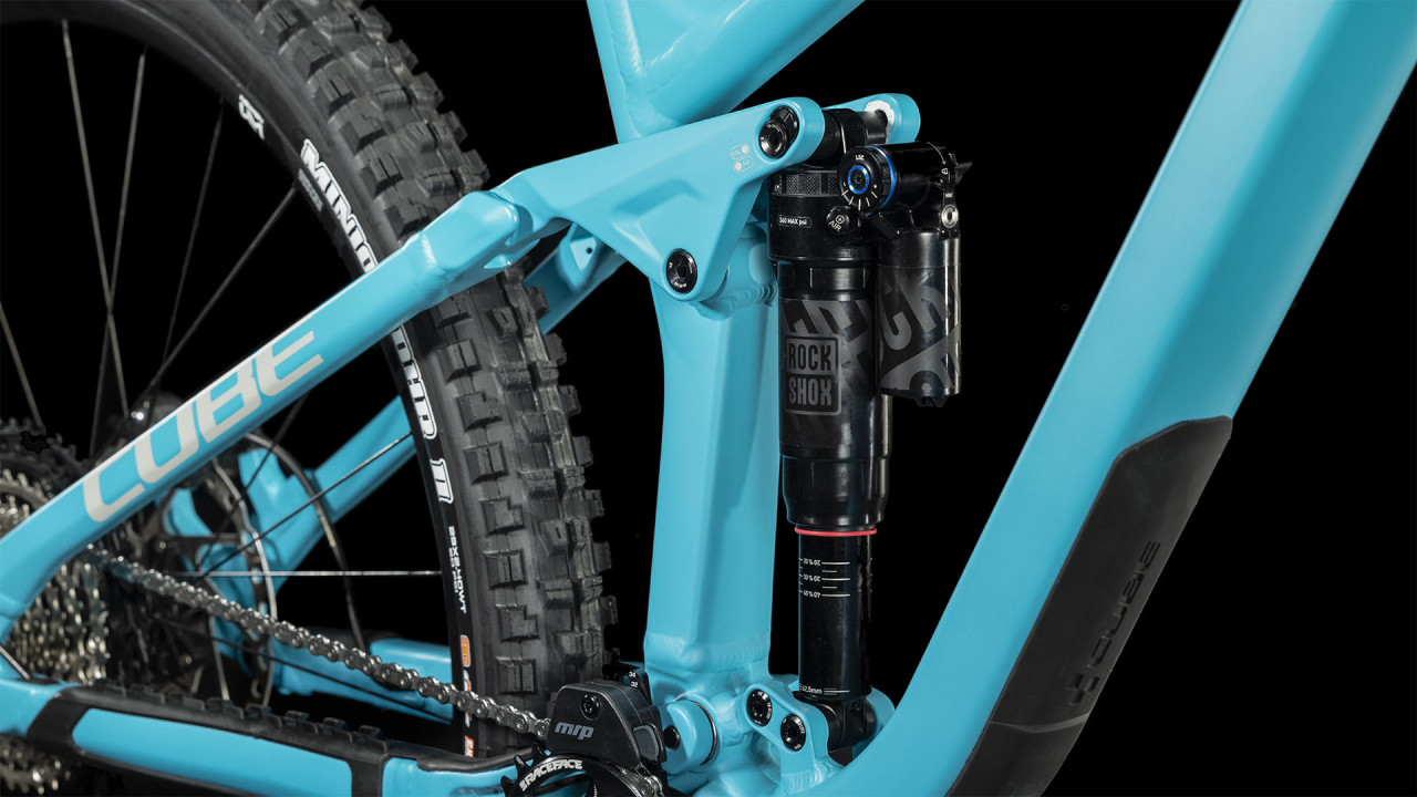 Bicicleta CUBE STEREO ONE77 RACE 29 Bondiblue Grey 2023